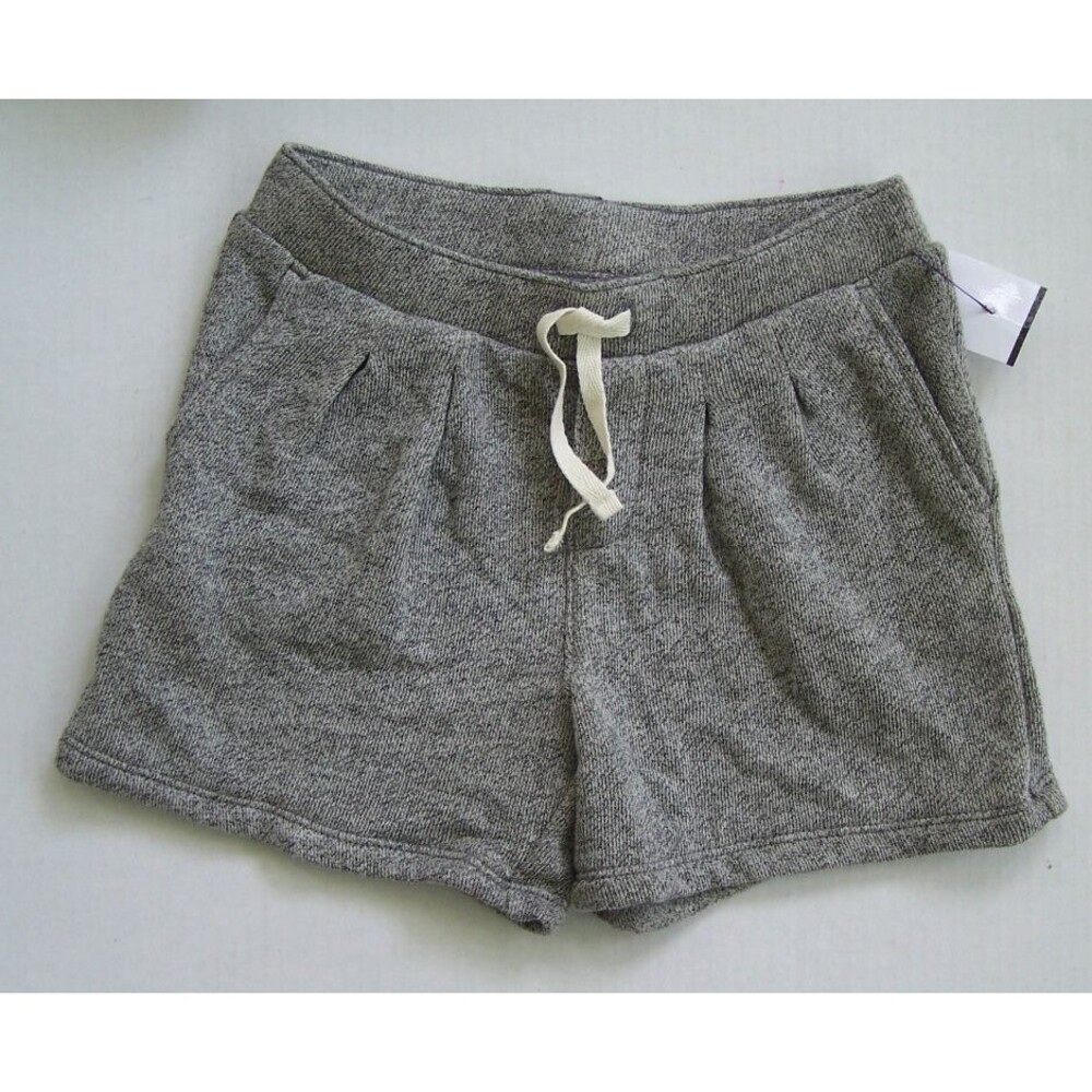 NEW! Gap Kids Marled Heather Grey Pleated Pull-On Short 100% Cotton - Size M-8